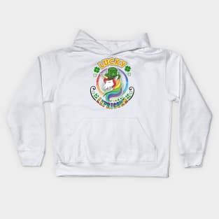 St Patrick's Design For Kids Lucky Lepricorn Kids Hoodie